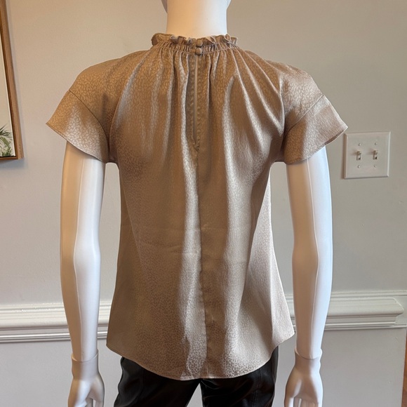 Express Tan Ruffled Blouse - Picture 7 of 7